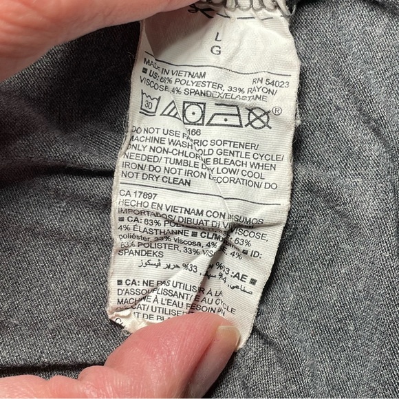 Old Navy Active Women’s Workout Tee Gray Size Large - Picture 6 of 7